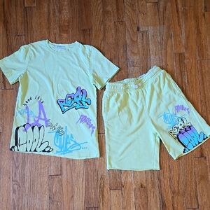 H&M 2-Piece Cotton Set Graphic Print